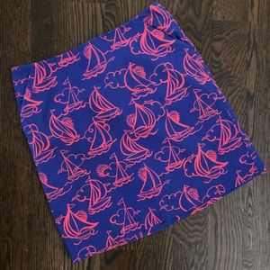 Lilly Pulitzer Skirt in Sailboat Print